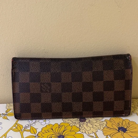 Louis Vuitton PROJECT Brown Checkered Custom Wallet with initial KY Authentic - Picture 9 of 16